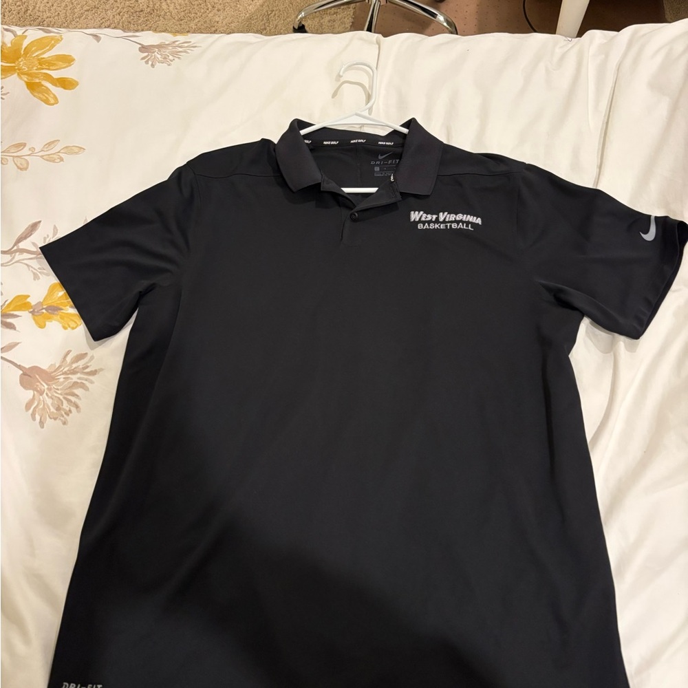Nike Black West Virginia Basketball Polo Shirt